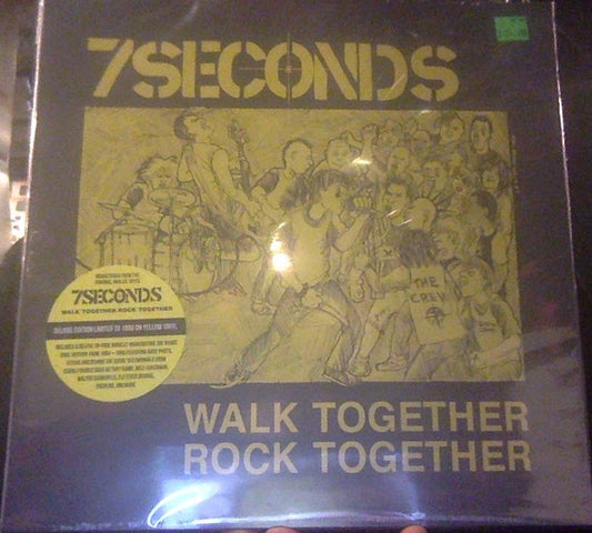 7 Seconds : Walk Together, Rock Together (LP, Dlx, Ltd, RE, RM, Yel)