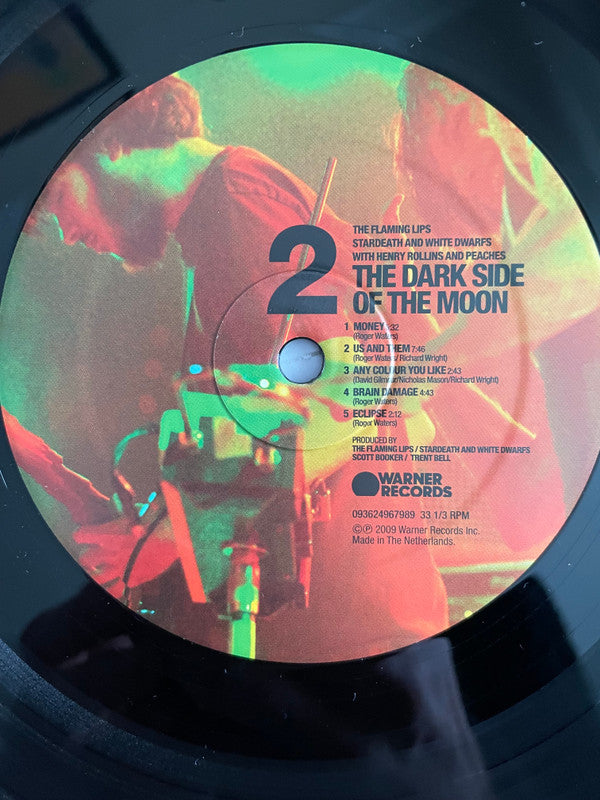 The Flaming Lips, Stardeath And White Dwarfs With Henry Rollins And Peaches : Dark Side Of The Moon (LP, Album, RP)