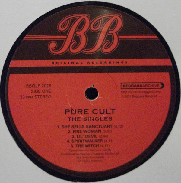 The Cult : Pure Cult The Singles 1984 - 1995 (2xLP, Comp, RE, RM, Gat)