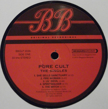 The Cult : Pure Cult The Singles 1984 - 1995 (2xLP, Comp, RE, RM, Gat)