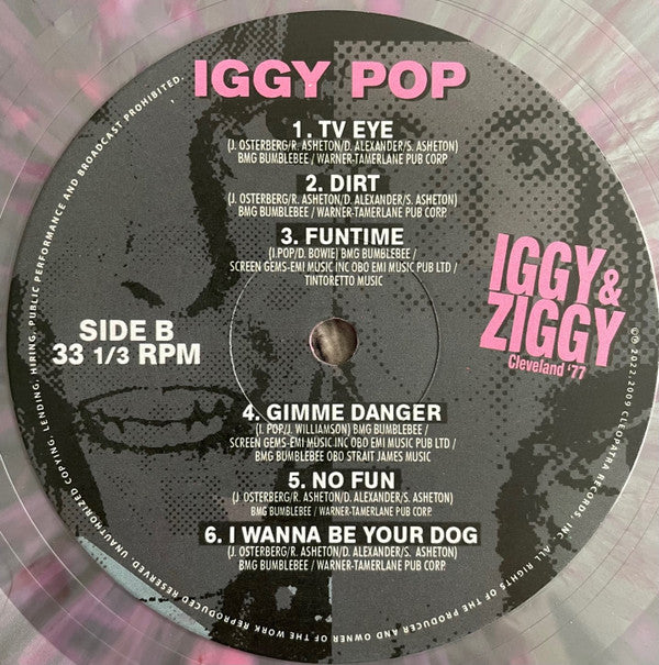 Iggy Pop : Iggy & Ziggy - Cleveland '77 (LP, Album, Ltd, RE, Sil)