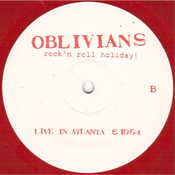 Oblivians : Rock 'n Roll Holiday!: Live In Atlanta (LP, Ltd, RE, Red)