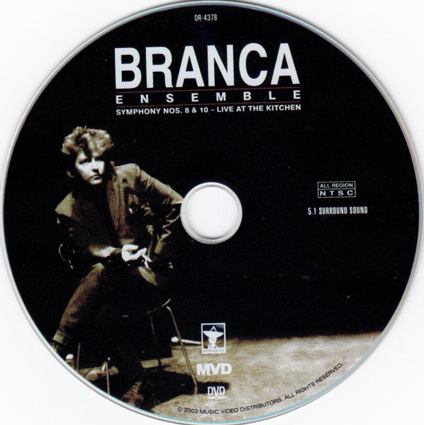 Glenn Branca Ensemble : Symphony Nos. 8 & 10 – Live At The Kitchen  (DVD-V, NTSC, All)