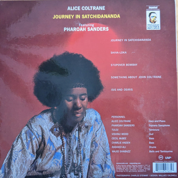 Alice Coltrane Featuring Pharoah Sanders : Journey In Satchidananda (LP,Album,Reissue,Remastered,Stereo)