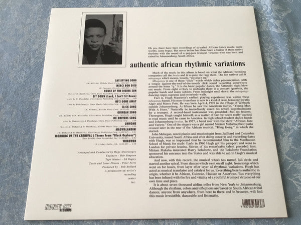 Hugh Masekela : Trumpet Africaine (LP, Album, Mono)