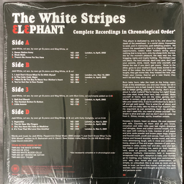The White Stripes : Elephant (LP,Stereo)