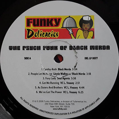 Black Merda : The Psych-Funk Of Black Merda (LP, Comp)