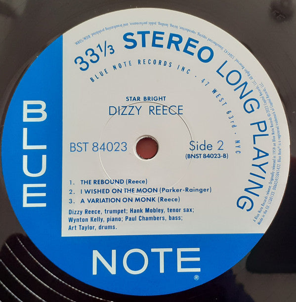 Dizzy Reece : Star Bright (LP,Album,Reissue,Stereo)