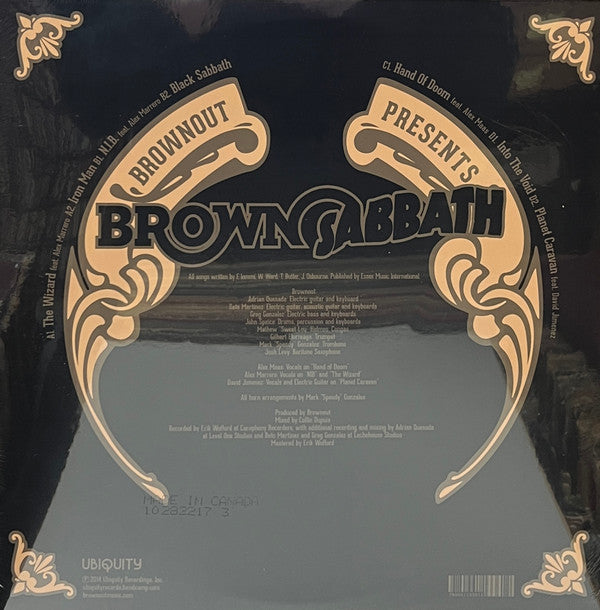 Brownout : Brownout Presents Brown Sabbath (2xLP, Album, RSD, RE, Tan)