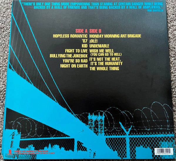 The Bouncing Souls : Hopeless Romantic (LP, Album, RP)