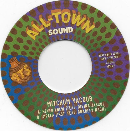 Mitchum Yacoub : Never Knew / Impala (7", Single, Ltd, Whi)