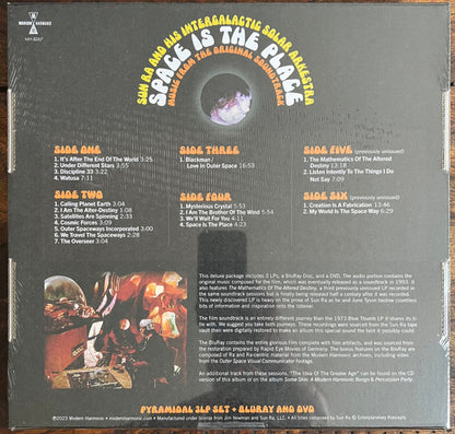 Sun Ra and His Intergalactic Solar Arkestra* : Space Is The Place: Music From The Original Soundtrack (LP, Mono, Sil + LP, Mono, Gol + LP, Mono, Gre + DV)