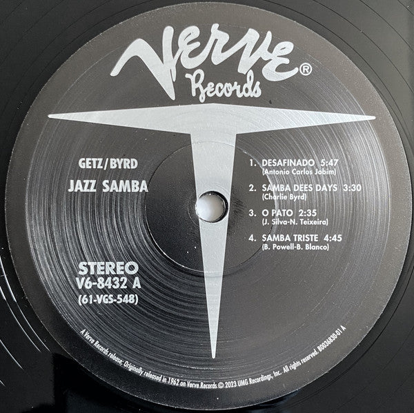 Stan Getz, Charlie Byrd : Jazz Samba (LP,Album,Reissue,Stereo)