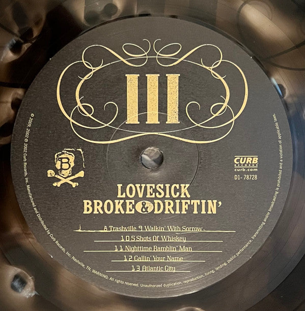 Hank Williams III : Lovesick, Broke & Driftin' (LP, Album, RE, Gho)