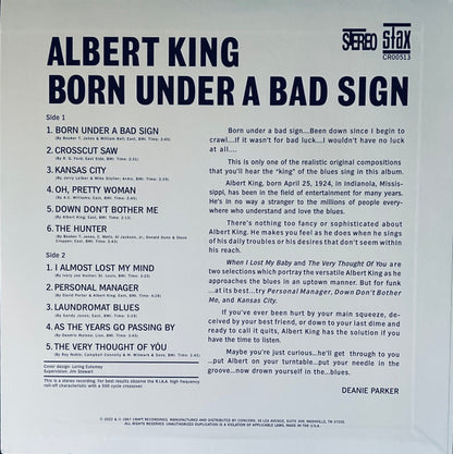Albert King : Born Under A Bad Sign (LP, Album, RE, 180)