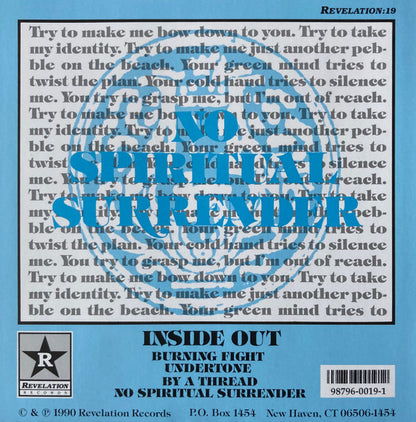 Inside Out (2) : No Spiritual Surrender (7", RP, Tur)