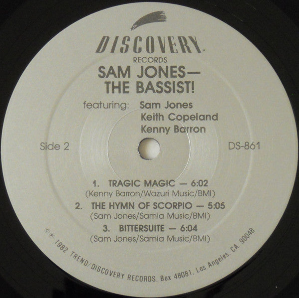 Sam Jones : The Bassist! (LP, Album, RE)