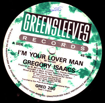 Gregory Isaacs : I'm Your Lover Man (12")