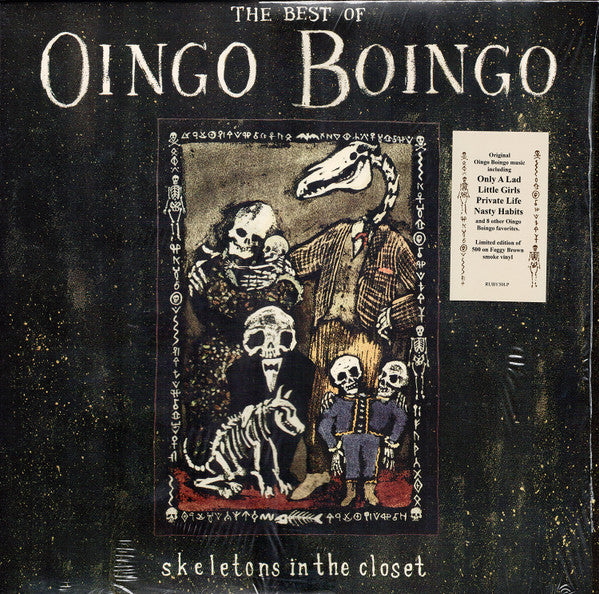 Oingo Boingo : Skeletons In The Closet: The Best Of Oingo Boingo (LP,Compilation,Limited Edition,Reissue,Remastered)