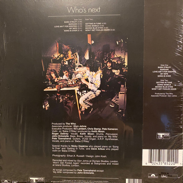 The Who : Who's Next (LP, Album, Dlx, RE, RM, Hal)