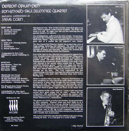 Ron Enyard / Paul Plummer Quartet : Detroit Opium Den (LP, Album)