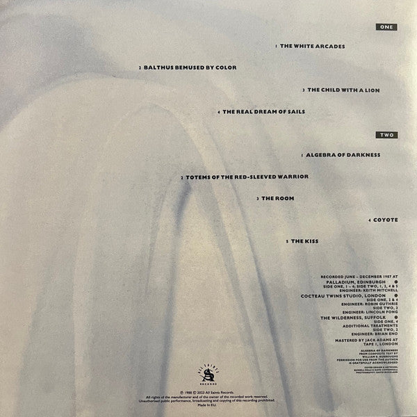 Harold Budd : The White Arcades (LP, Album, Ltd, RE, Cle)