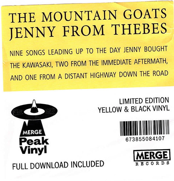 Mountain Goats, The : Jenny From Thebes (LP,Album,Limited Edition)