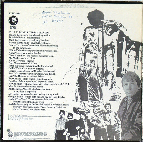 Eric Burdon & The Animals : Winds Of Change (LP, Album, Mono, Gat)
