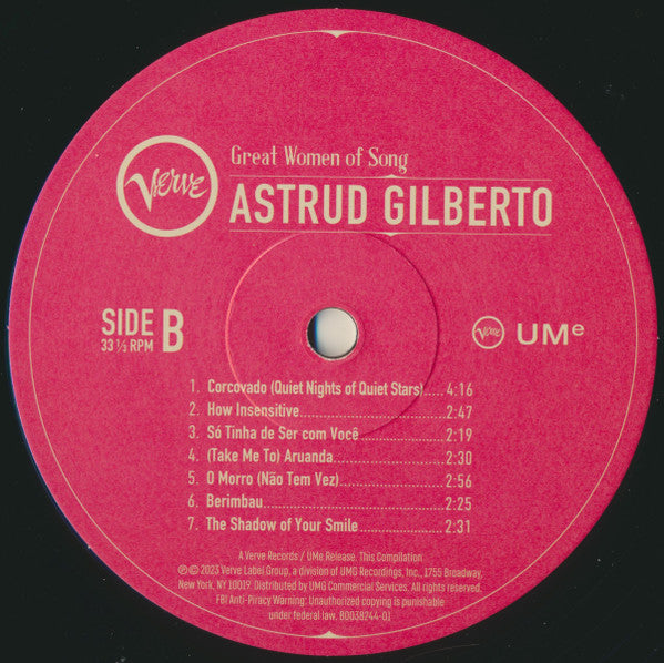 Astrud Gilberto : Great Women Of Song (LP,Compilation,Stereo)