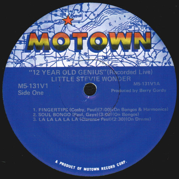 Little Stevie Wonder* : The 12 Year Old Genius: Recorded Live (LP, Album, RE)