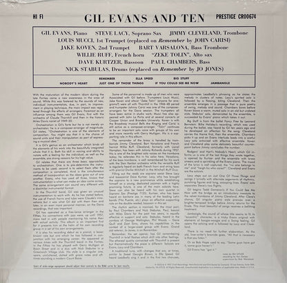 Gil Evans : Gil Evans & Ten (LP, Album, RSD, Mono, RE)