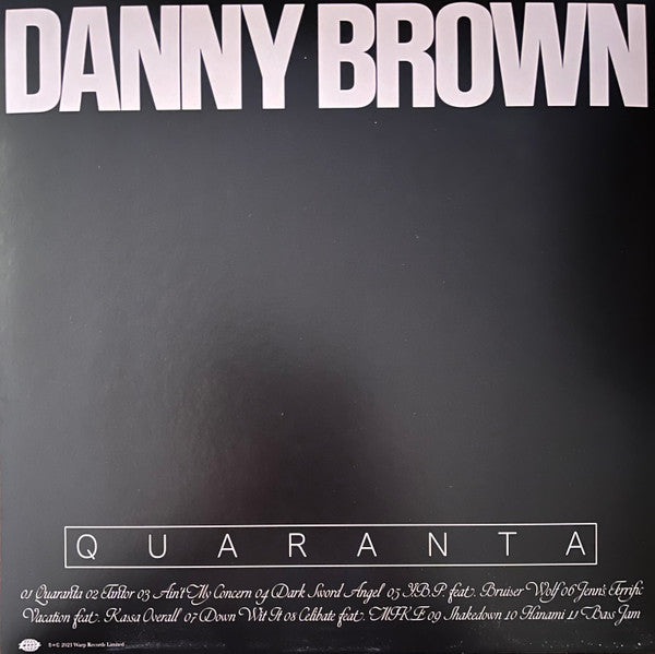 Danny Brown (2) : Quaranta (LP, Album, Ltd, Tra)