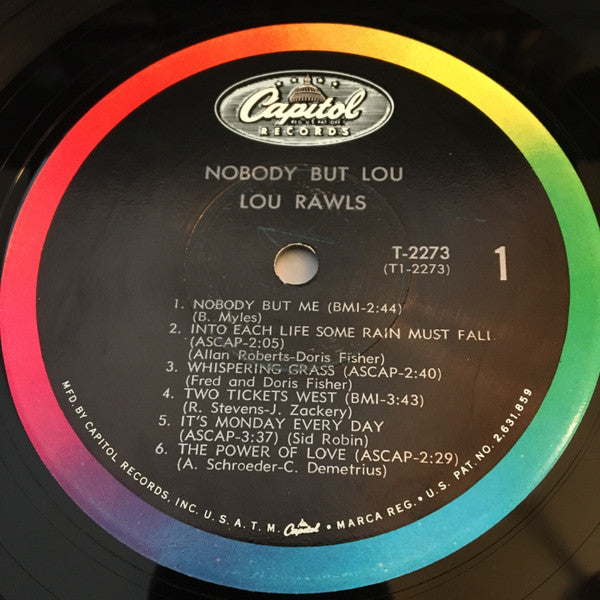 Lou Rawls : Nobody But Lou (LP, Album, Mono, Los)