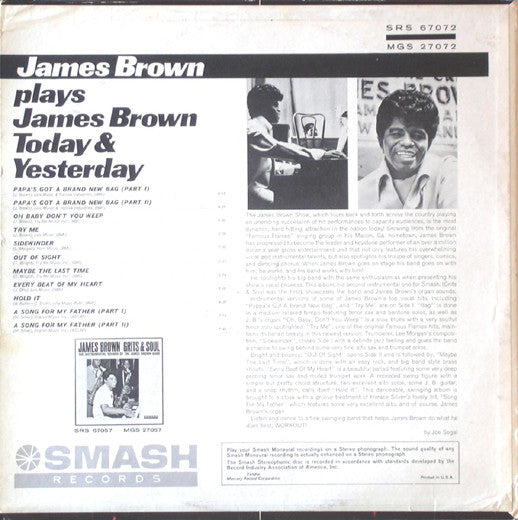 James Brown : James Brown Plays James Brown - Today & Yesterday - James Brown At The Organ (LP, Album)