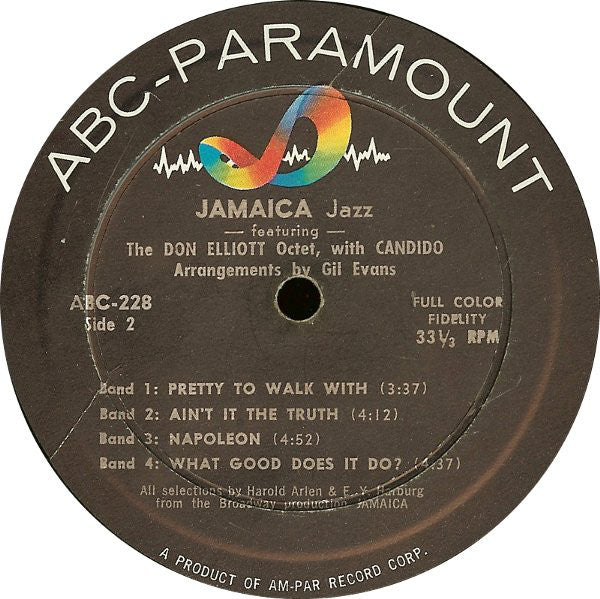 The Don Elliott Octet Featuring Candido : Jamaica Jazz (LP, Mono)