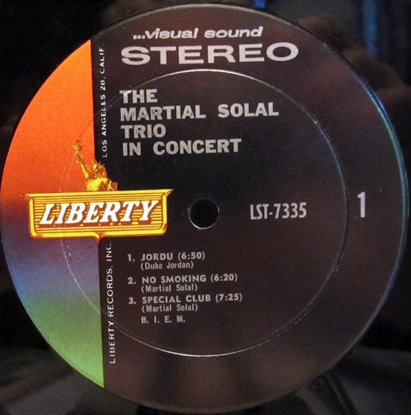Martial Solal Trio : The Martial Solal Trio In Concert (LP, Album)