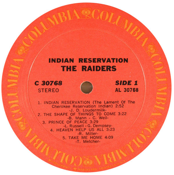 Raiders (2) : Indian Reservation (LP, Album, Pit)