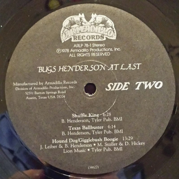 The Bugs Henderson Group : At Last (LP)