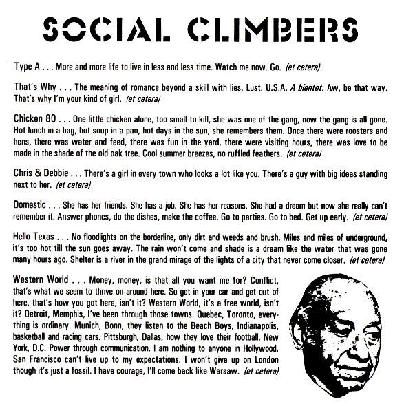 Social Climbers : Social Climbers (CD, Album, RE)
