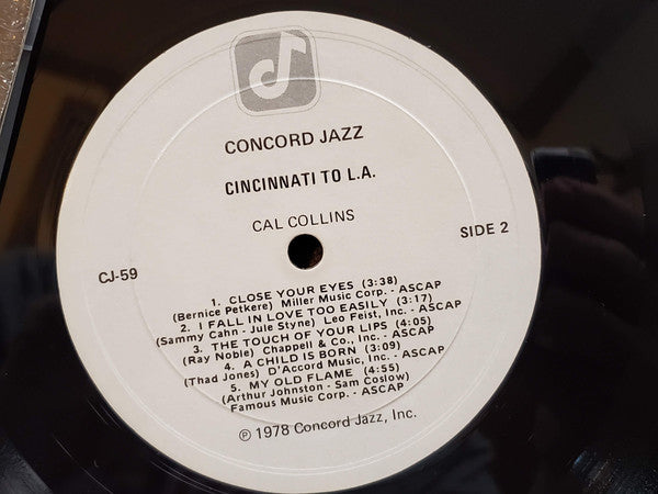 Cal Collins : Cincinnati To L.A. (LP, Album)
