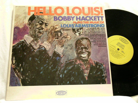 Bobby Hackett : Hello Louis! - Plays The Music Of Louis Armstrong (LP, Album, Mono)