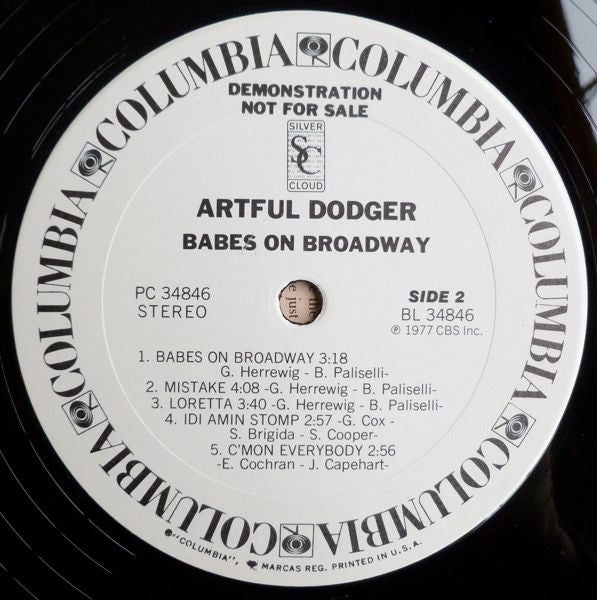 Artful Dodger (3) : Babes On Broadway (LP, Promo)