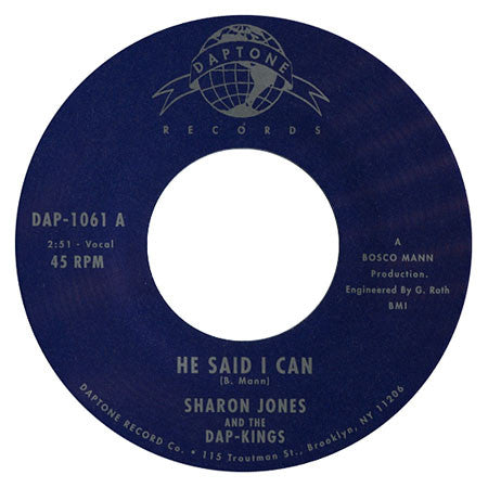 Sharon Jones & The Dap-Kings : He Said I Can / It Hurts To Be Alone (7", Single)