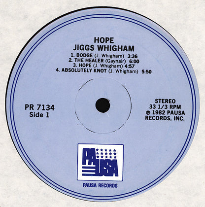 Jiggs Whigham : Hope (LP, Album, RE)