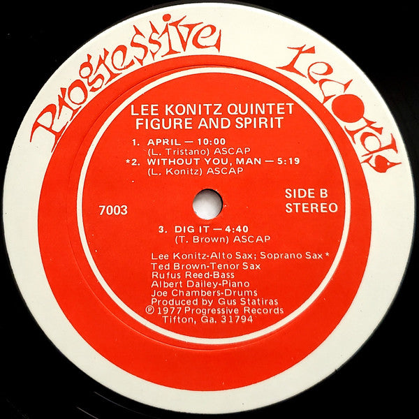 Lee Konitz Quintet : Figure & Spirit (LP, Album)