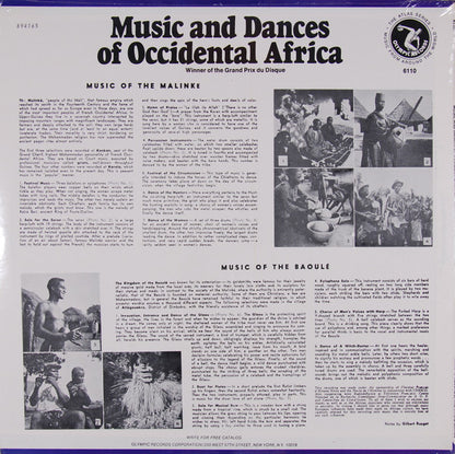 Unknown Artist : Music And Dances Of  Occidental Africa (LP)