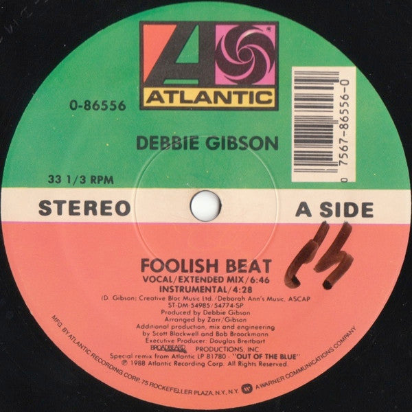 Debbie Gibson : Foolish Beat (12", Single, SP )