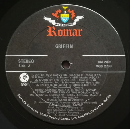 Griffin (5) : Griffin (LP, Album)