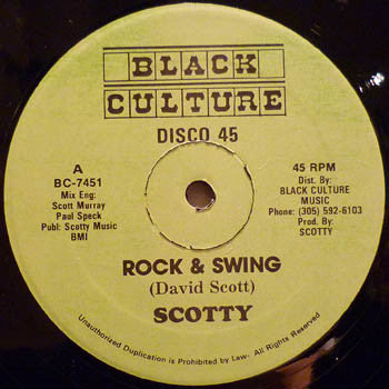Scotty (2) : Rock & Swing (12")