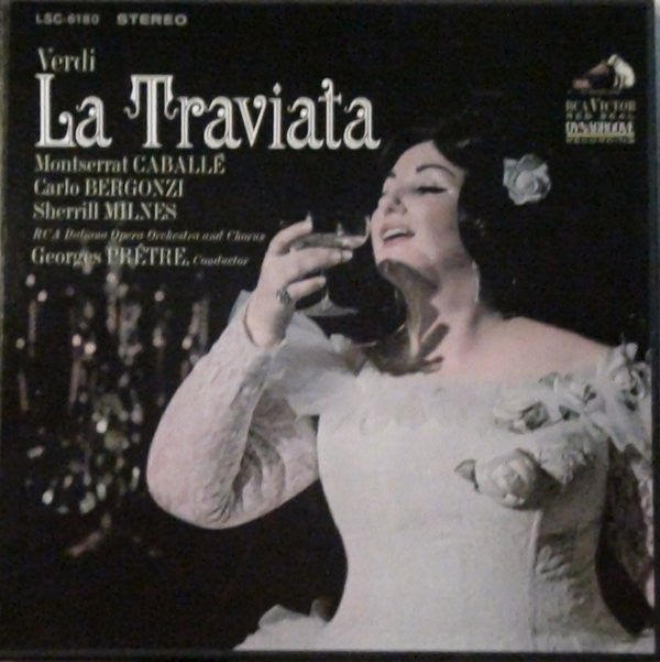 Giuseppe Verdi - Montserrat Caballé, Carlo Bergonzi, Sherrill Milnes, Georges Prêtre : La Traviata (3xLP, Album + Box)